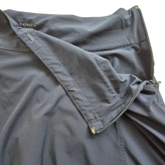 Athleta All Day Skort 12 Navy Blue Athletic Skirt Shorts Travel Athleisure Beach - Picture 5 of 11